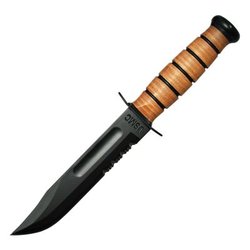 KBA KA-BAR USMC LEATHER SERR