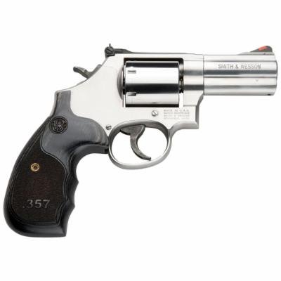 S&W 686+ 357 DA 3SS 7R WOOD AS